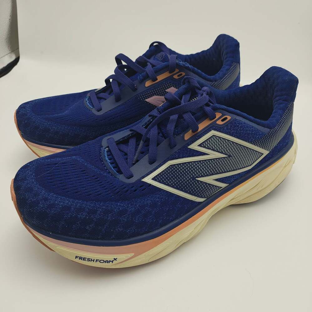 New Balance Fresh Foam X 1080 v13 Navy Blue Pink Size 8 Running Shoes Sneakers